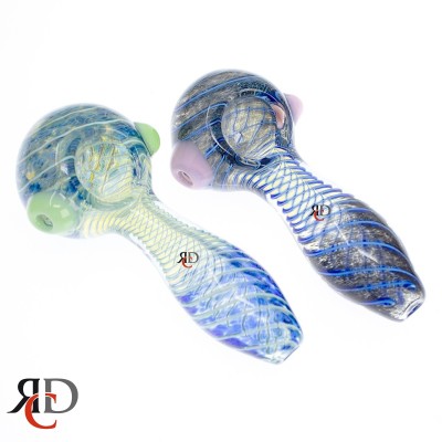 GLASS PIPE SWIRL ART KNOBBY GP5594 1CT GLASS PIPE SWIRL ART KNOBBY GP5594 1CT
